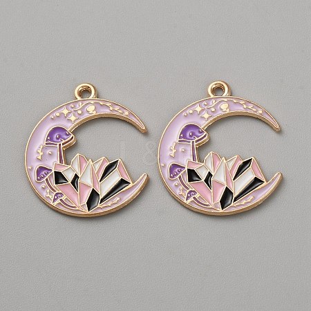 Tarot Theme Alloy Enamel Pendants ENAM-CJC0025-04A-KCG-1