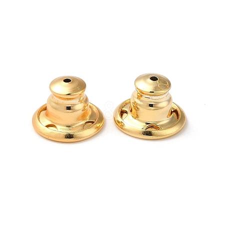 Rack Plating Brass Ear Nuts X-KK-G480-06G-1