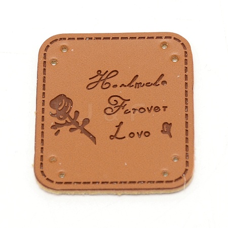 Leather Iron on/Sew on Patches DIY-WH0096-21-1