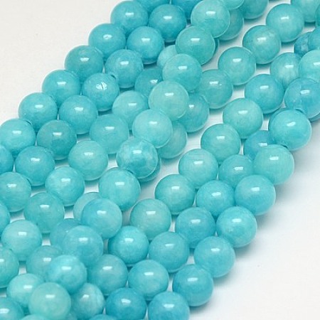 Natural Yellow Jade Beads Strands G-G598-10mm-YXS-28-1