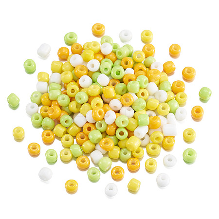 Opaque Glass Round Seed Beads GLAA-TAC0025-07B-07-1