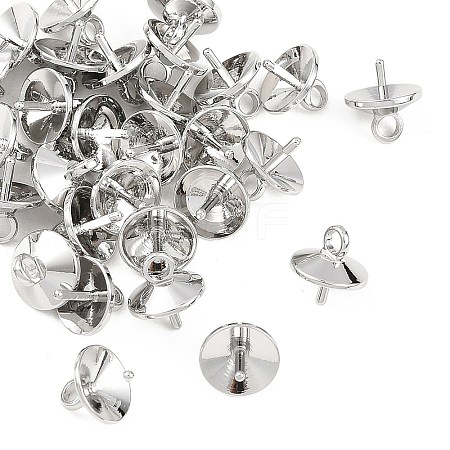 SHEGRACE Brass Cup Pearl Peg Bails Pin Pendants XGRQ1R499-349P-1