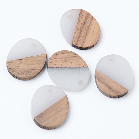 Resin & Walnut Wood Pendants RESI-N025-007A-B01-1