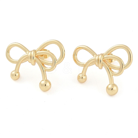 Brass Stud Earrings for Women EJEW-S225-12G-01-1