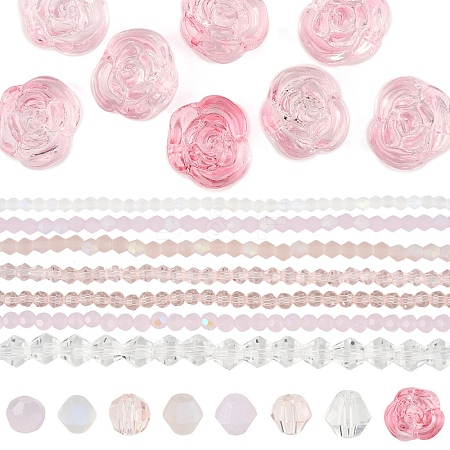 Transparent Glass Beads Set GLAA-YW0004-99-1