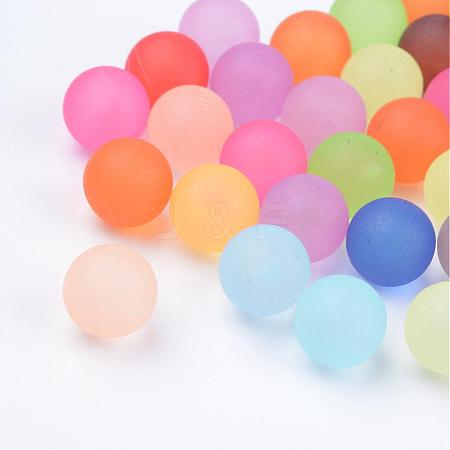 Transparent Acrylic Beads FACR-R022-8mm-M-1