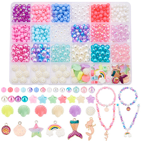   DIY Mermaid Theme Jewelry Making Finding Kit DIY-PH0021-12-1