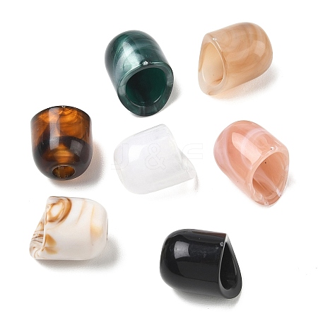 Iregular Acrylic European Beads AC-CBA00C1-03-1