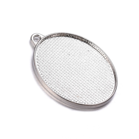 Alloy Pendant Cabochon Settings FIND-TAC0011-116A-P-1
