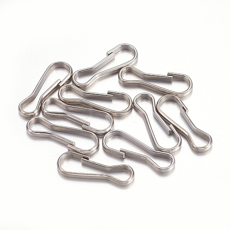 Tarnish Resistant 304 Stainless Steel Keychain Clasp Findings LS-STAS-O105-02P-20mm-1