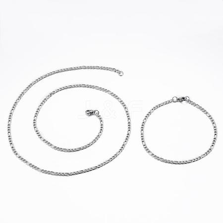 304 Stainless Steel Jewelry Sets SJEW-H086-01P-1
