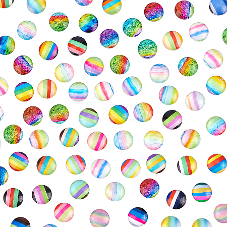   100Pcs Glass Cabochons FIND-PH0004-58A-1