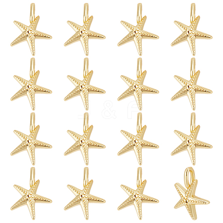 16Pcs Rack Plating Brass Pendants KK-ME0002-12-1