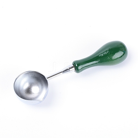 Brass Handle Wax Sealing Stamp Melting Spoon LS-TOOL-WH0133-38B-P-1