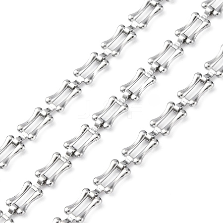 304 Stainless Steel Rectangle Link Chains STAS-P386-06A-P-1
