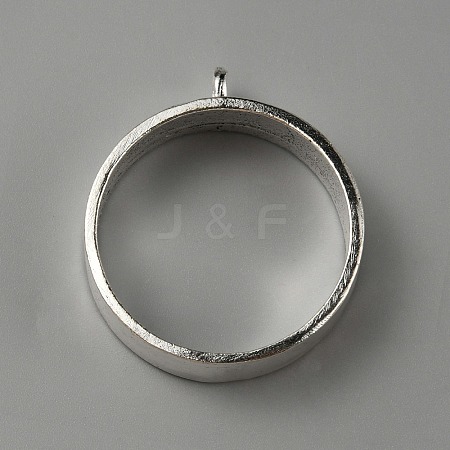 Tibetan Style Alloy Open Back Bezel Pendants FIND-WH0152-220AS-1
