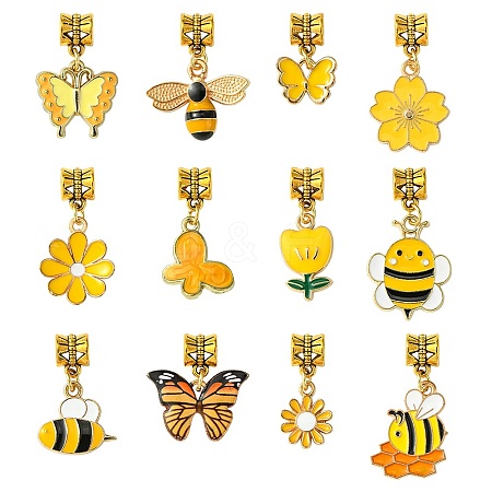 Alloy Enamel European Dangle Charms PALLOY-FS00011-1