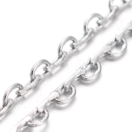 Stainless Steel Chain Necklaces NJEW-O091-01-1