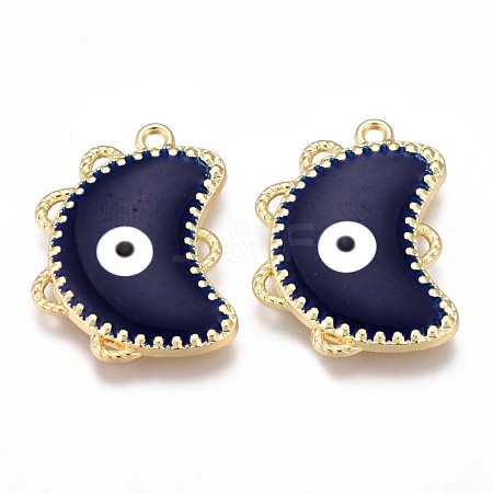 Eco-Friendly Alloy Enamel Pendants ENAM-N050-26A-NR-1