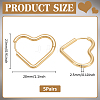 6 Pairs 3 Styles 304 Stainless Steel Hoop Earrings EJEW-UN0003-29D-3
