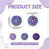 45Pcs 3 Colors Resin Rhinestone Bubblegum Ball Beads RESI-ME0001-38-2