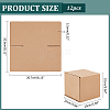 Square Kraft Paper Necklace Earring Storage Gift Boxes CON-WH0095-91-2