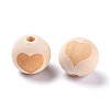 Unfinished Wood Beads LS-WOOD-S036-07-4