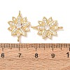 Brass Micro Pave Clear Cubic Zirconia Connector Charms CU-CBA4579-05G-C-2