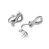 316 Stainless Steel Clip-on Earring Findings STAS-Z124-03P-2