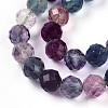 Natural Rainbow Fluorite Beads Strands G-S345-8mm-29-4