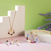 910Pcs 13 Colors Rainbow ABS Plastic Imitation Pearl Beads OACR-CD0001-10-8