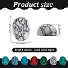 56pcs 7 styles Natural Howlite & Synthetic Turquoise & Synthetic Malachite Cabochons G-AR0006-07-2