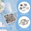  72Pcs 12 Styles Tibetan Style Alloy Connector Charms TIBE-TA0001-29-12