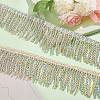 Two Tone Polyester Twisted Rope Tassel Fringe Trimming DIY-WH0304-703E-4