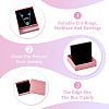 5Pcs Rhombus Textured Cardboard Jewelry Packing Boxes with Sponge Inside CBOX-TA0001-18D-4