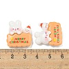 Christmas Rabbit Theme Opaque Resin Decoden Cabochons CRES-B022-04F-3