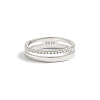 Simple Style 925 Sterling Silver Micro Pave Clear Cubic Zirconia Finger Rings WG5B003-02-3