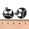 Halloween Theme Rack Plating Alloy Pendants X-FIND-M020-01A-EB-3