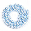 Baking Painted Pearlized Glass Pearl Bead Strands HY-N002-6mm-A05-3