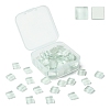 60Pcs Transparent Glass Cabochons GLAA-YW0003-65-36-1