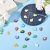 20Pcs 20 Colors Glass Beads Enamel Beads BLOW-TA0001-06-6