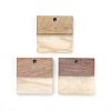 Resin & Walnut Wood Pendants RESI-T023-19A-1