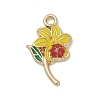 Alloy Enamel Pendants PALLOY-V003-01G-06-1