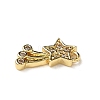 Brass Micro Pave Cubic Zirconia Charms KK-I276-43G-2