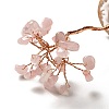 Natural Rose Quartz Chips Tree Display Decorations DJEW-C003-01E-2