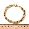 304 Stainless Steel Mesh Chain Bracelets for Women BJEW-B140-02G-5