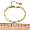 304 Stainless Steel Snake Chains Bracelets for Women BJEW-P395-02G-01-5