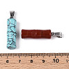 Natural & Synthetic Mixed Stone Pendants G-N353-04-3