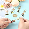 Cowboy Theme Alloy Enamel Pendant Decorations HJEW-YW00022-01-5