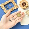 4Pcs 2 Styles Brass Lobster Claw Clasps KK-CJ0004-46-4